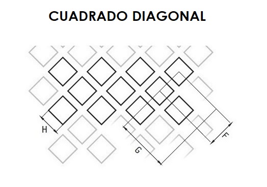 cuadrado diagonal